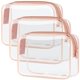 thumbnail image 1 of Neceser de viaje PACKISM transparente aprobado por la TSA, rosa, 1 of 8