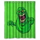 thumbnail image 1 of Cortina de ducha de los Cazafantasmas Slimer, juego de cortina de baño con ganchos, tamaño 60 x 72 pulgadas, 1 of 3