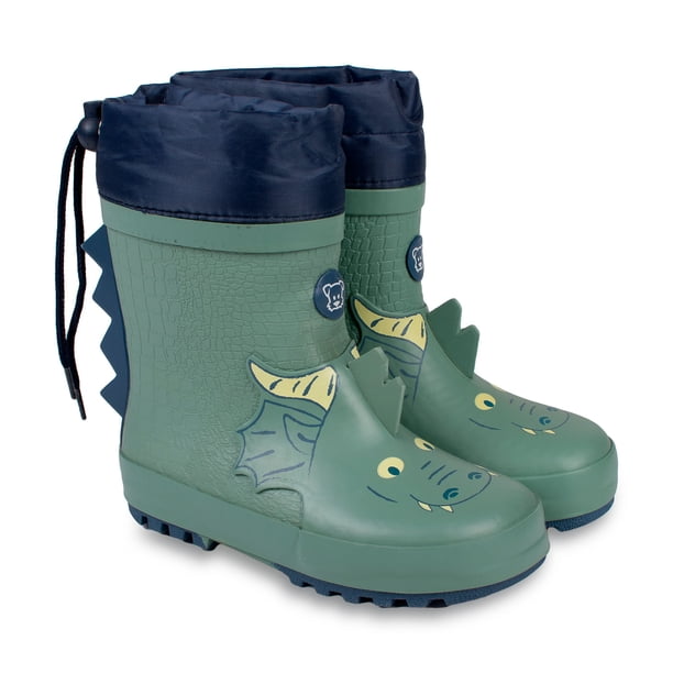 Bota Agua Bebe Niño Dragón Verde