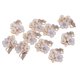 thumbnail image 1 of 10 Uds. Botón De Flor De Diamantes De Imitación De Perlas Decoración De Adornos Planos Blanco, 1 of 5