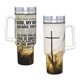 thumbnail image 4 of Cristiano Vaso aislado de acero inoxidable con asa, diseño temático, regalo para familia, amigos y fans; incluye pajita y encaja en el portavasos estándar, 40 oz, 4 of 6