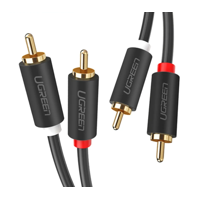 Cable De Audio M/M 2Rca/2Rca 1.5M Negro Ugreen Av104