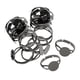 thumbnail image 4 of 20x Bases de anillo de placa redonda ajustable Gunmetal negro, 4 of 5