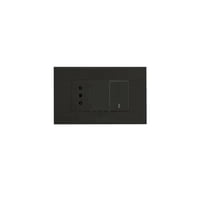 Art Dna - Interruptor 9/12 + Enchufe Simple 10A Grafito C3-P06