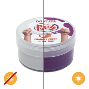 Delsol - Masilla Sol Que Cambia De Color - Blanco A Morado De Para Unisex - Masilla