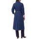 thumbnail image 4 of INSPIRE CHIC Abrigos de Mezclilla para Mujer, Doble Botonadura, Mangas Largas, Línea A, Solapa con Cinturón, Bolsillos, Abertura Trasera, Otoño Invierno, Chaquetas Largas, XX Grande Azul, 4 of 6