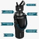 thumbnail image 2 of Botella De Agua Aislada De 680 Ml Con 2 Tapas Y Correa De Paracord, 2 of 7