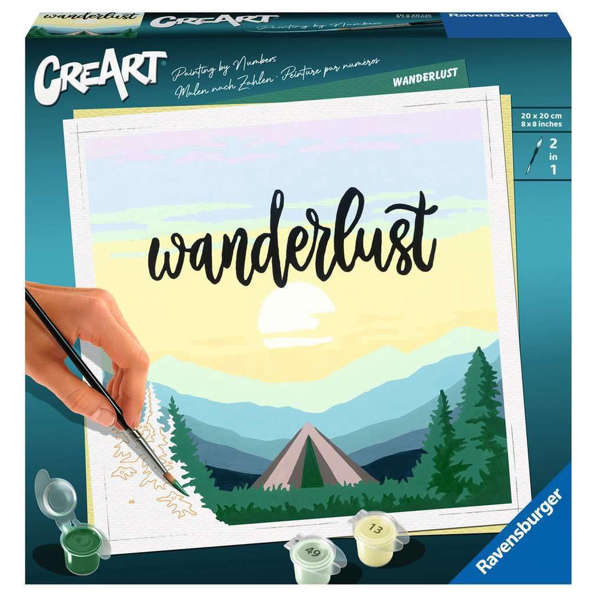 Kit De Manualidades Artísticas Ravensburger Wanderlust Pintura Por Números