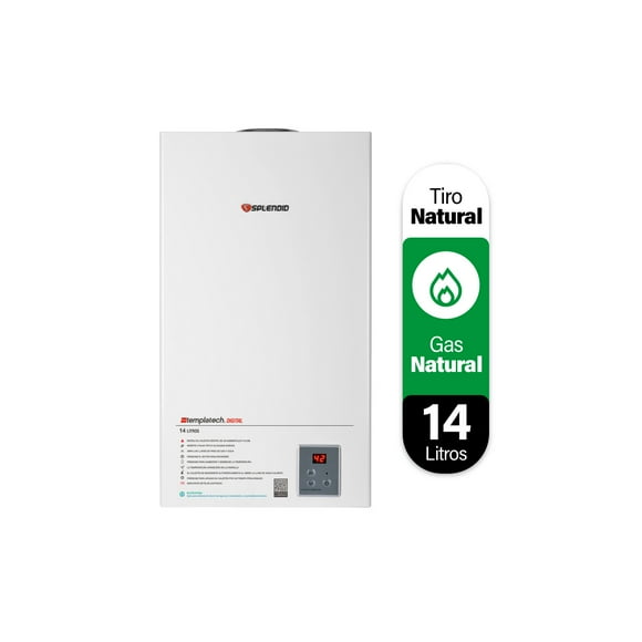 Calefon 14 Litros Gas Natural Tiro Natural