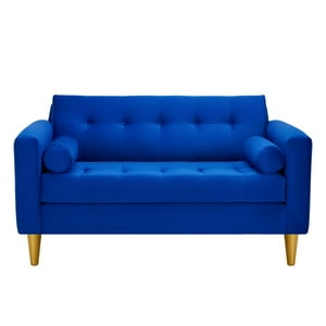 Bodevir - Sofa Retro 2C Felpa 01 Azul Rey