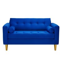 Bodevir - Sofa Retro 2C Felpa 01 Azul Rey