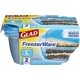 thumbnail image 2 of Contenedores de almacenamiento de alimentos Gladware Freezerware, 1,9 L, paquete de 6, 2 of 9