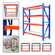 thumbnail image 1 of Pack 3 Estante Metálico Rack 150x200x50cm Sin Pernos 400kg, 1 of 6