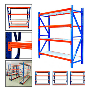Genérico - Pack 3 Estante Metálico Rack 150X200X50Cm Sin Pernos 400Kg