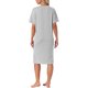 thumbnail image 3 of Camisón Midi de Manga Corta para Mujer INSPIRE CHIC con Abertura Lateral Casual Vestido de Descanso T-Shirt XL Gris, 3 of 6