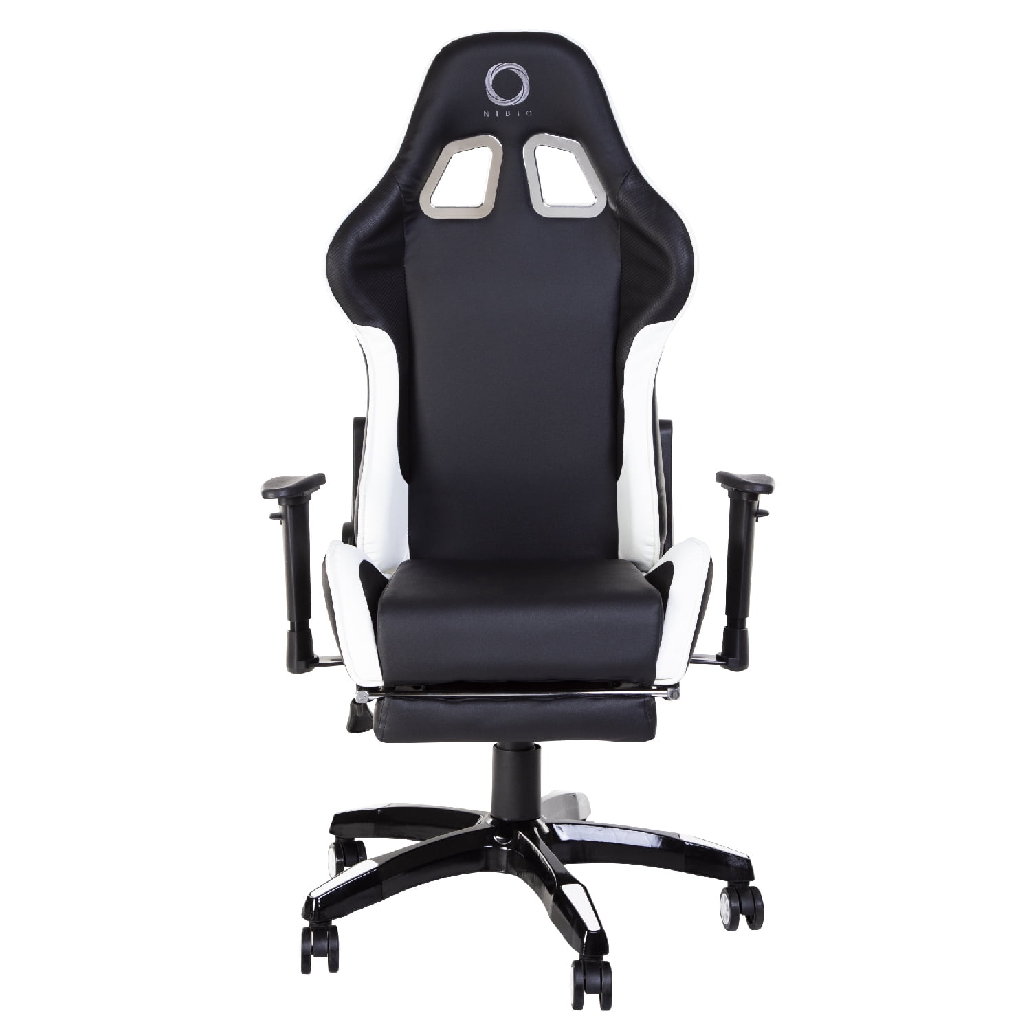 Silla Gamer Nibio Destroyer Reclinable 180° Apoyapies Blanca