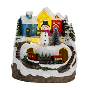 Bothyi - Manualidades Iluminadas Musicales De La Casa De Pueblo De Navidad Para El Escritorio De La Sala De Estar Del Festival