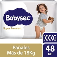 Pañal De Bebé Babysec Super Premium Xxxg 48Un