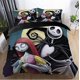 thumbnail image 1 of Duvet Cover Sets Nightmare-Before Christmas Jack and Sally Rose Decor Bedding Set Home Bedroom Decoration Microfiber Fabric No Comforter 3pcs Twin Size, 1 of 3
