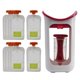 thumbnail image 3 of Exprimidor De Alimentos Para Bebés Organizador Bolsa De Almacenamiento Puré Empaquetadora Roja, 3 of 5