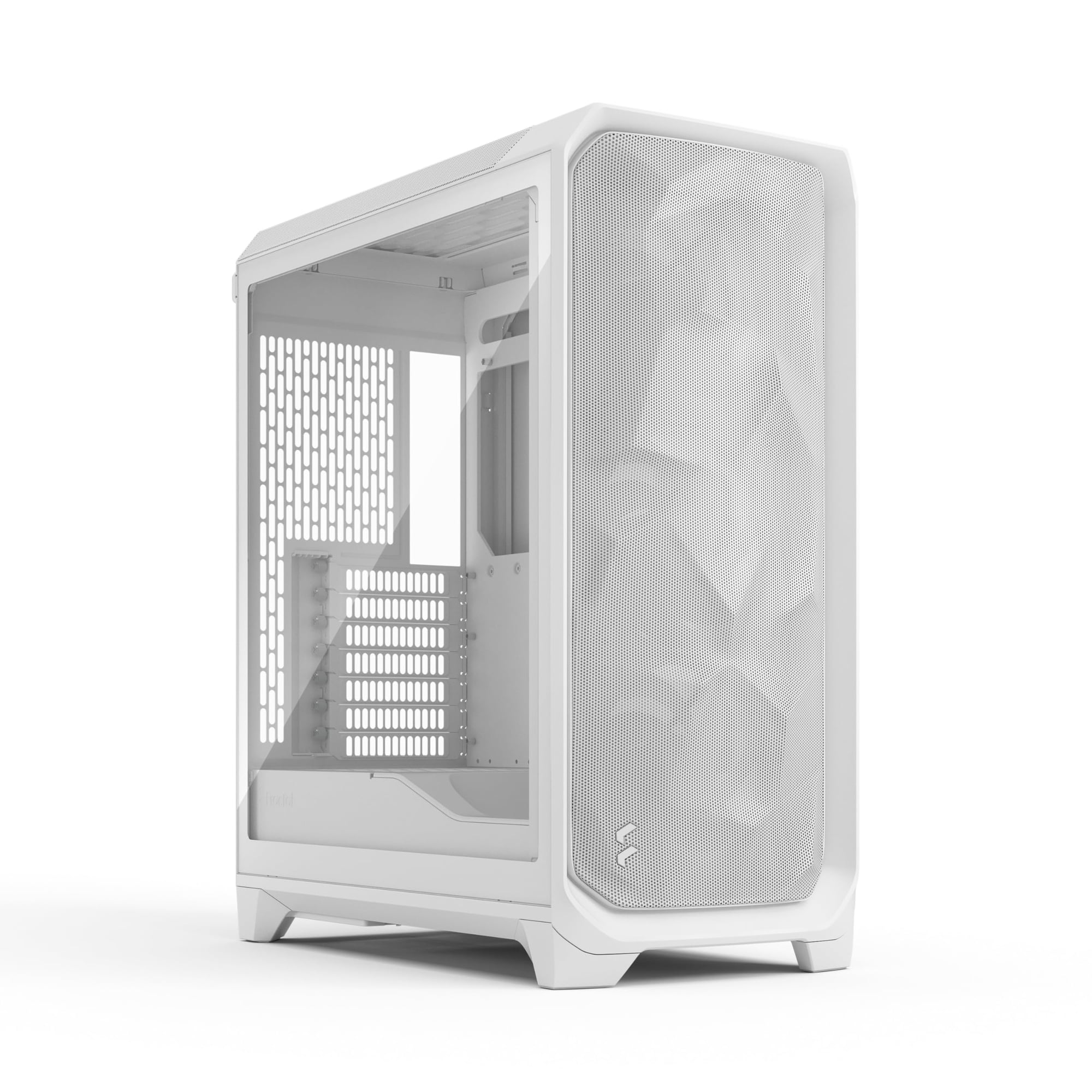 Fractal Design - Estuche Para Computadora Con Diseño Fractal Meshify 3 White Tg Clear Tint