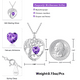 thumbnail image 2 of Collar con colgante de corazón de plata de ley, 2 of 5