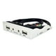 thumbnail image 1 of 3.5inch 9Pin A USB 2.0 Hub Panel Frontal 2 Puertos USB 2.0 Interfaz De Micrófono Para PC Argent, 1 of 4