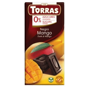 Torras Chocolate Classic Negro Con Mango 75 Gr