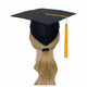 thumbnail image 5 of Birrete Juvenil Adulto Negro Graduación, 5 of 6