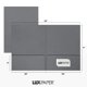 thumbnail image 3 of Carpeta de presentación LUXPaper 9x12 de dos bolsillos gris acero 250 uds, 3 of 6