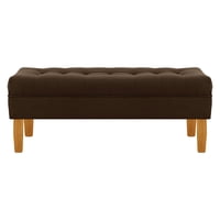 Bodevir - Banqueta Wood 2C Felpa 04 Chocolate