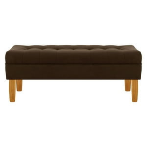 Bodevir - Banqueta Wood 2C Felpa 04 Chocolate