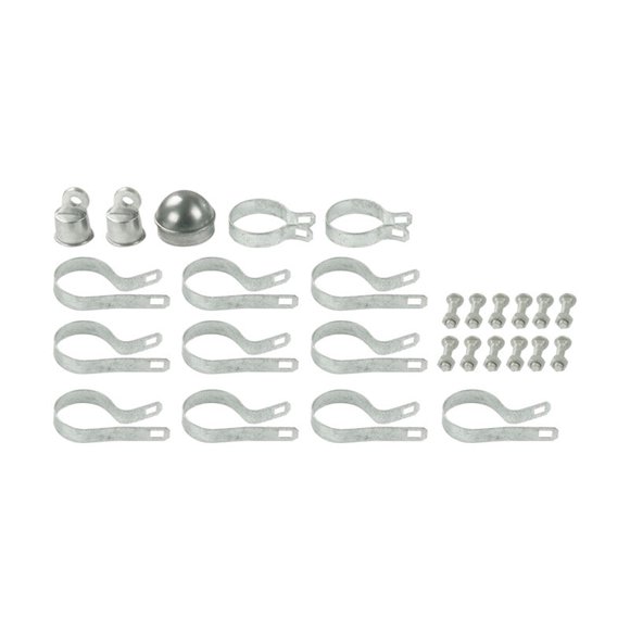 Kit de postes de esquina para vallas con eslabones de cadena Yardlink Steel, 3 cm de alto