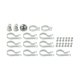 thumbnail image 1 of Kit de postes de esquina para vallas con eslabones de cadena Yardlink Steel, 3 cm de alto, 1 of 1
