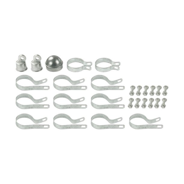 Kit de postes de esquina para vallas con eslabones de cadena Yardlink Steel, 3 cm de alto
