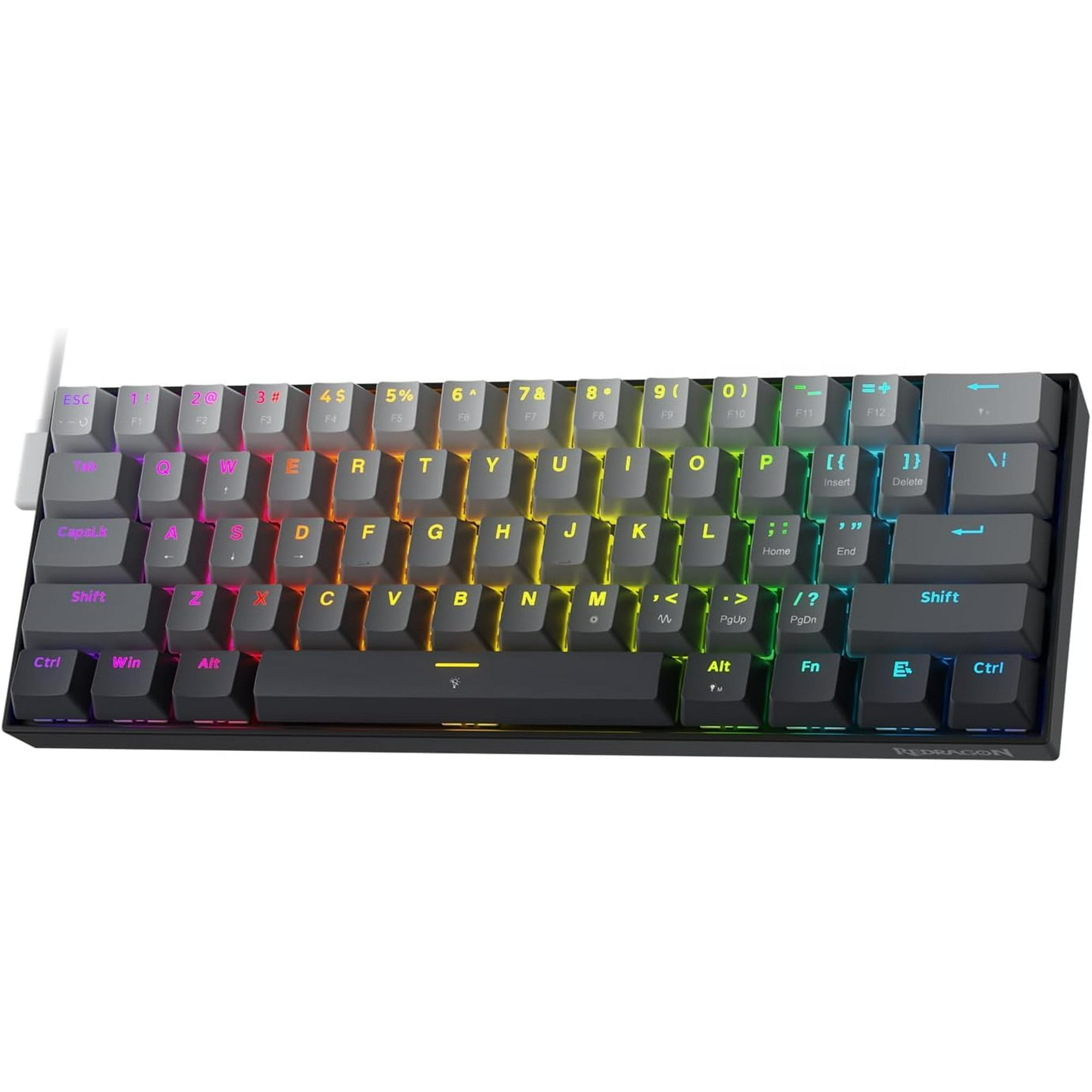 Teclado Para Juegos Redragon K617 Rapid Trigger 61 Teclas Con Cable
