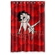 thumbnail image 1 of Cortina de ducha rosa Betty Boop, juego de cortinas de baño con ganchos, tamaño 48 x 72 pulgadas, 1 of 3