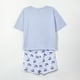 thumbnail image 2 of Pijama Manga Corta Mujer Celeste Flores Lilo & Stitch Disney, 2 of 5