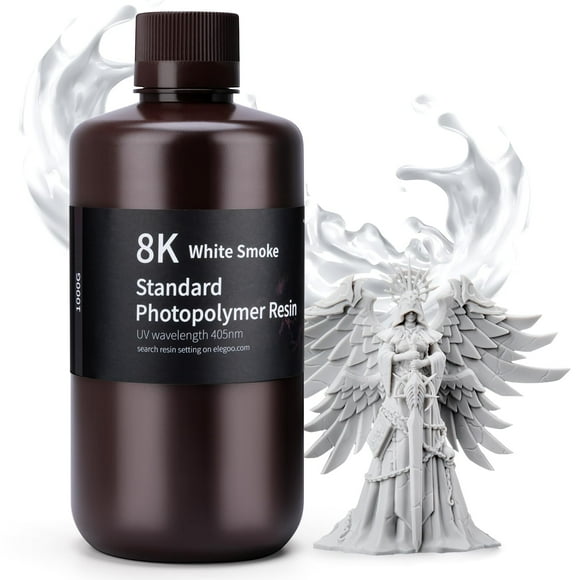 Impresora 3D de resina ELEGOO Standard 8K, 1 kg, humo blanco, 405 nm