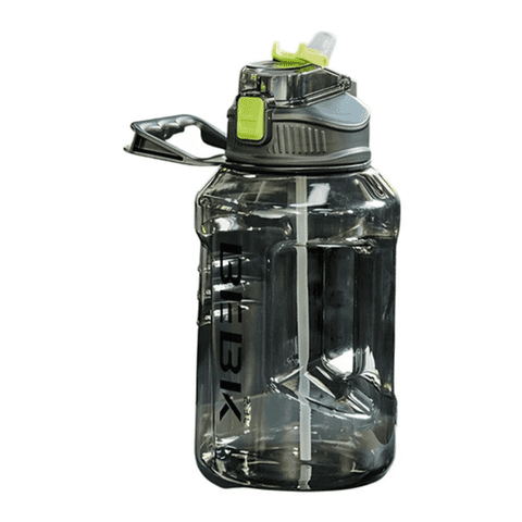 Crusec - Botella De Agua Deportiva Gym Fitness + Pajita Unisex 2300Ml