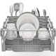 thumbnail image 4 of Escurridor de platos Simple Houseware plateado + porta utensilios, 4 of 8