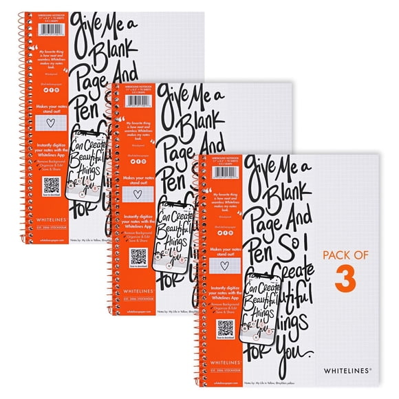 Cuaderno ROARING SPRING 28 x 21 cm Pack de 3, Cuadriculado