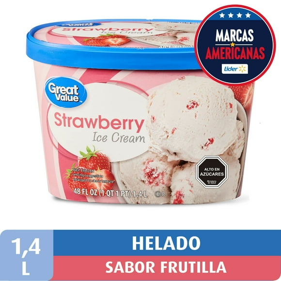 Helado Frutilla Pote, 1,4 L