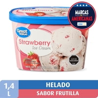 Helado Frutilla Pote 1,4 L Great Value