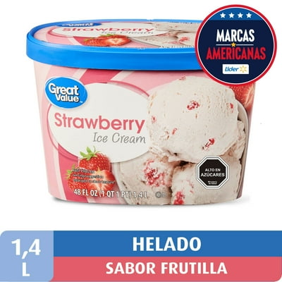 Helado Frutilla Pote 1,4 L Great Value