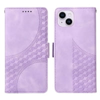 Carcasa Foxdock Iphone 14 Plus De Cuero Pu, Diseño Acolchado Clásico, Protección Contra Caídas Y Rayones
