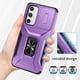 thumbnail image 5 of Funda Armada para Samsung Galaxy A16 con Tapa Deslizante y Soporte Magnético Giratorio Morado, 5 of 5