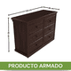 thumbnail image 2 of Comoda Berlin Madera Chocolate 6 Cajones, 2 of 4