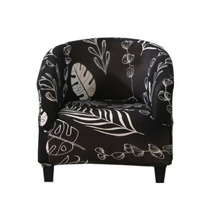 Genérico - Fundas Para Sillas De Bañera De Poliéster Funda Para Sillón, Decoraciones Para El Hogar Para Sala De Estar, Bar Negro