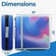 thumbnail image 2 of Case-it Carpeta con Cremallera | Anillas de 3 pulgadas | 600 hojas | D-146 Northern Lights, 2 of 5